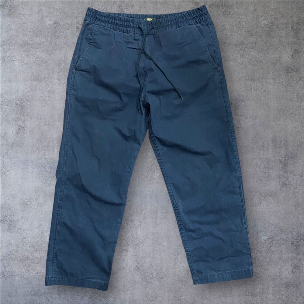 Levi's Skateboarding Collection Ripstop Black Wide Leg Pants Men's Size Large
